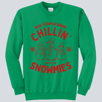 Adult Crewneck - Winter Holidays - Chillin' - Red Thumbnail