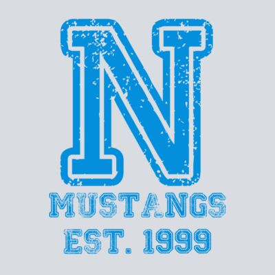 Distressed N - Blue Thumbnail