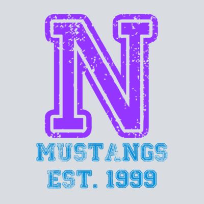 Distressed N - Blue & Purple Thumbnail